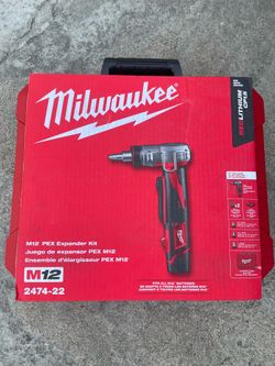 Milwaukee M12 12-Volt Lithium-Ion Cordless ProPEX PEX Expansion Tool Kit w/ 2x 1.5Ah Batteries 3x Expansion Heads & Hard Case  $379 New