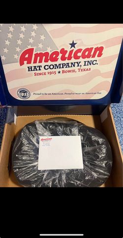 American Hat Grizzly 20 X Black 