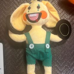 Poppy Playtime Bunzo Bunny Plushie Yellow Plush Stuffed Animal Doll 14"