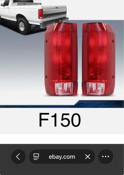 Ford F150 Tail Lights Pair Red fit 1990 to 1996