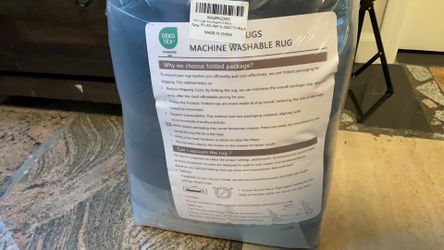 Xafir Large Area Rugs Black & Washable