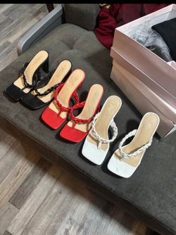 3 Mudd Braided Platform Heels (Size 9)