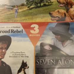 Where The RED FERN GROWS/The PROUD REBEL/SEVEN ALONE (DVD) NEW!