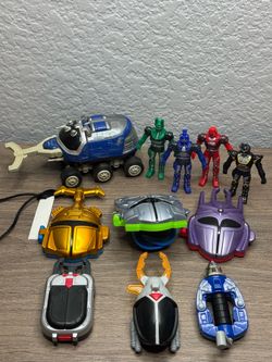 Vintage 1996–1997 Big Bad Beetleborgs Figure, Vehicle & McDonald’s Toy Lot – Bandai Saban