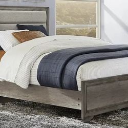 Queen Bed Frame, Box Spring (mattress If Wanted) 
