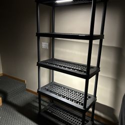SHELVING UNIT WITH RECHARGEABLE LIGHTS!