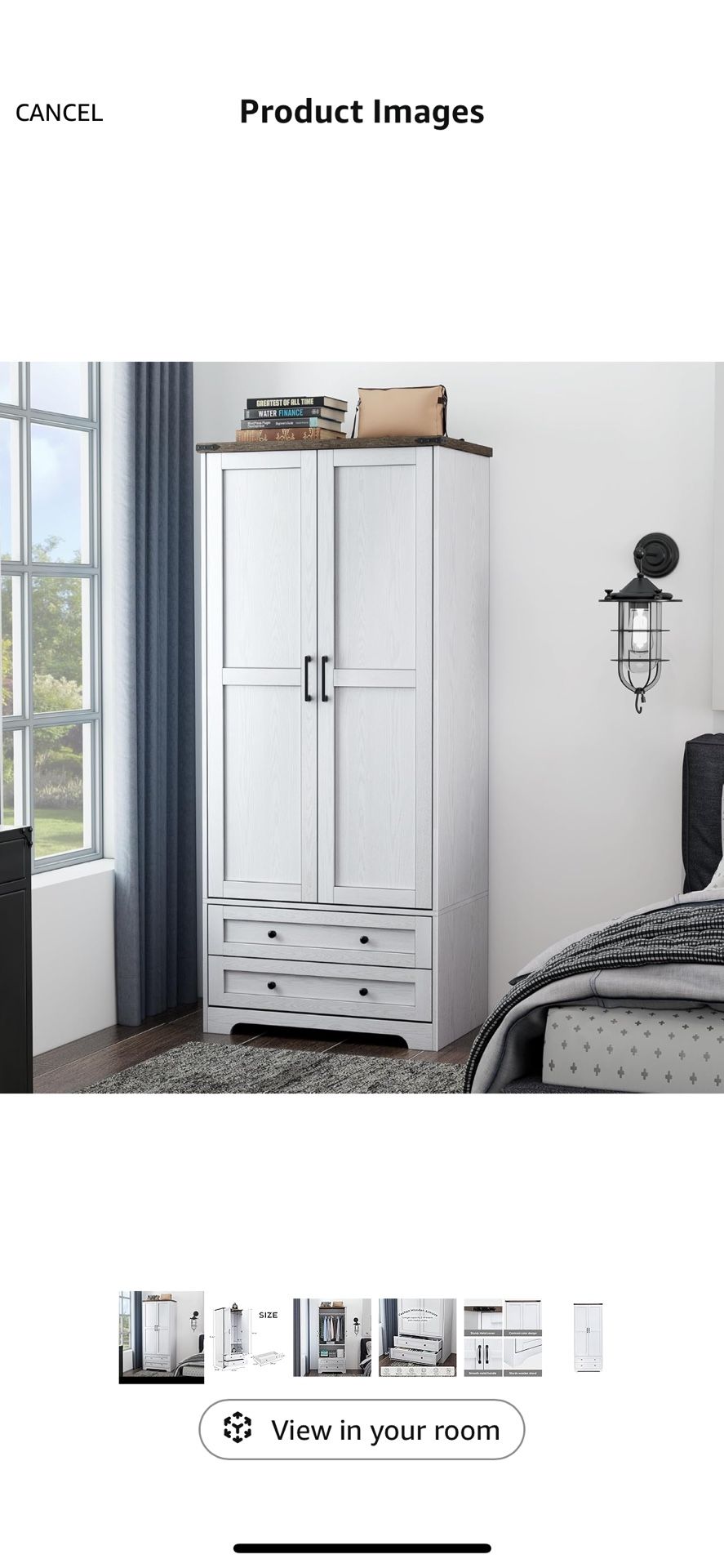 Wooden Wardrobe armoire New In Box