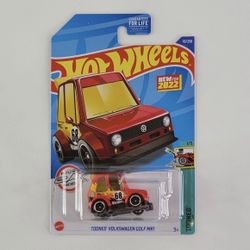 Hot Wheels Ryu’s Rides Tooned Volkswagen Golf MK1  10/250 Tooned 1/5 Red