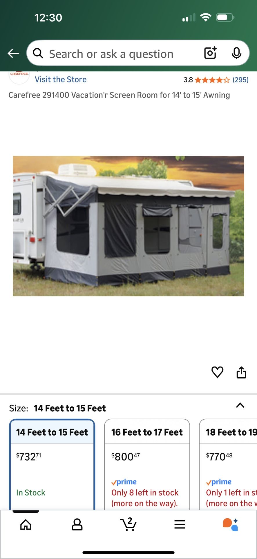 Carefree Colorado RV Camping Awning