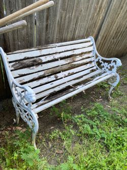 Cast iron bench