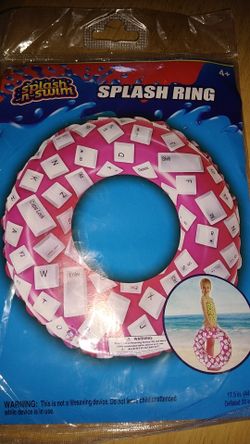 Inflatable splash ring