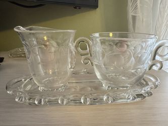 Beautiful Crystal Cream And Sugar Sets