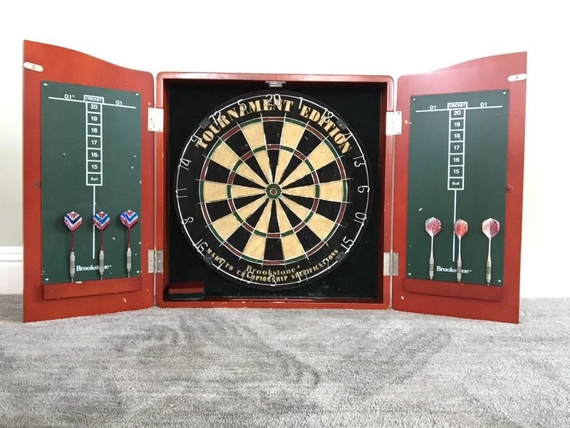 Brookstone Tournament Edition Dartboard & Darts