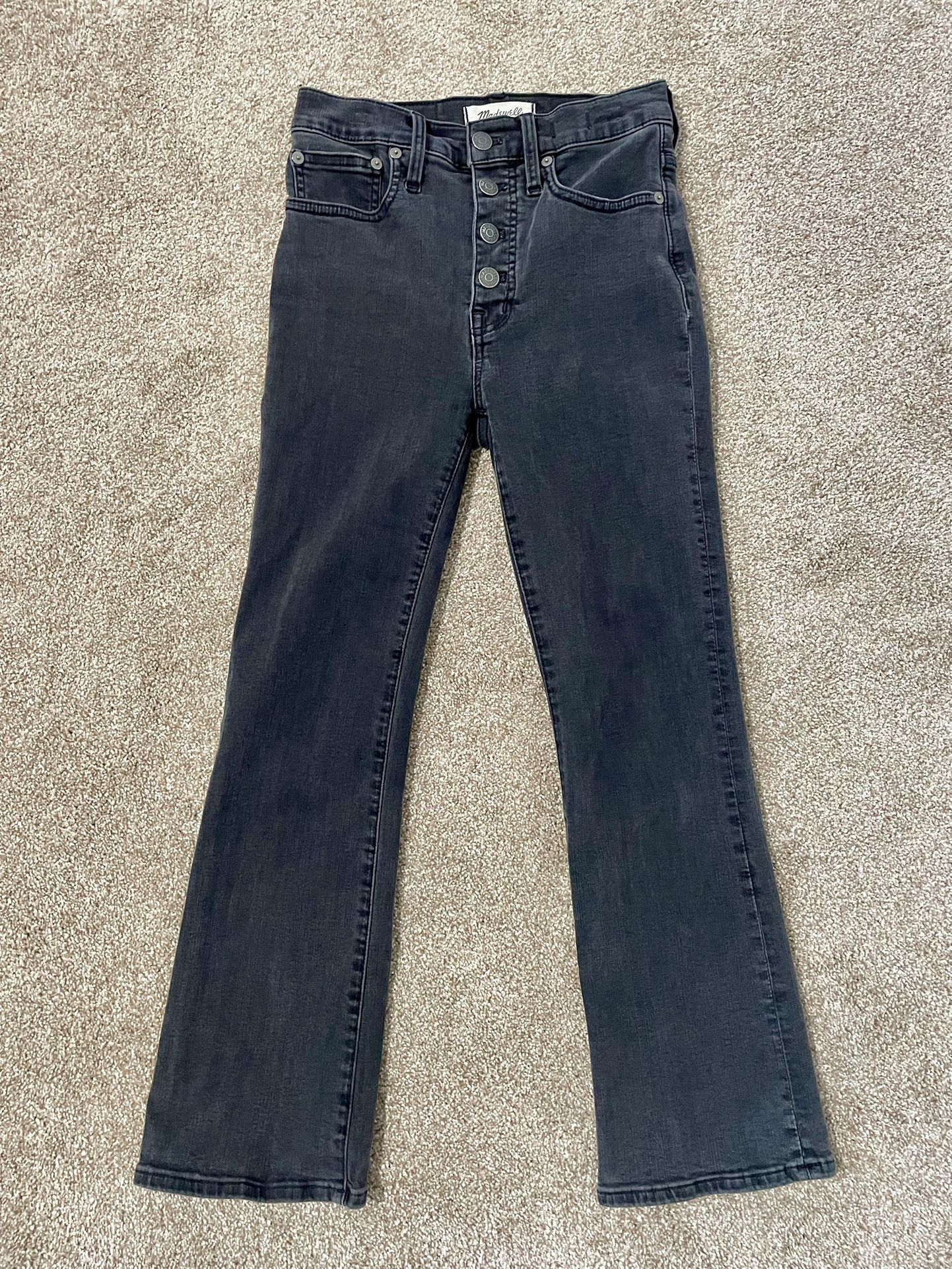 Madewell Cali Demi-Boot Jeans in Bellspring Wash: Button-Front Edition Size: 24