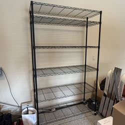 82” Heavy-Duty Rolling Wire Shelving Rack – 6 Tier 