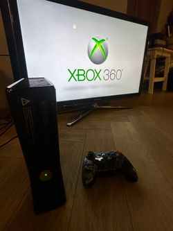 Microsoft Xbox 360 S Console Bundle - Black - TESTED - w/ Halo 4 Limited Edition UNSC Controller