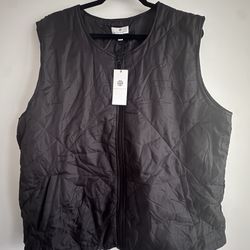 Socialite Black Puffer Vest (L/XL) 