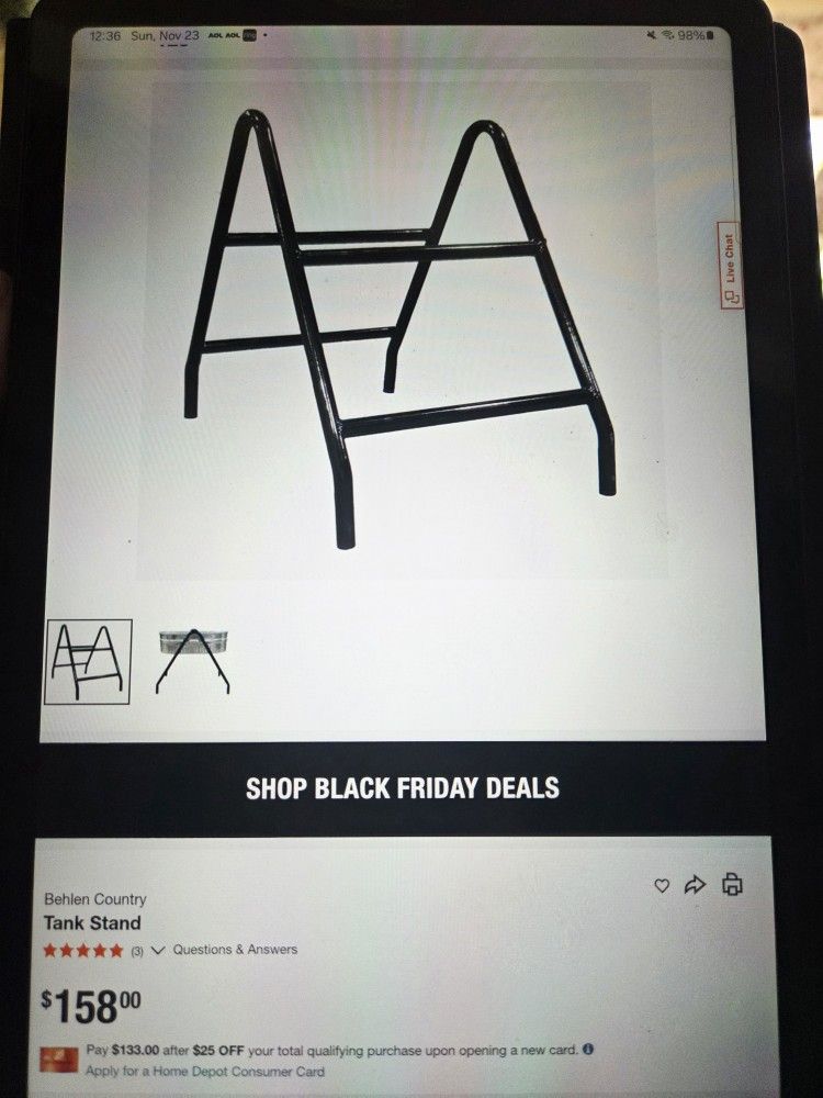 Behlen Country Tank Trough Stand.