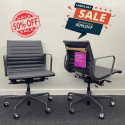 🔥100% AUTHENTIC🔥BRAND NEW HERMAN MILLER EAMES ALUMINUM GROUP MANAGEMENT CHAIR! PNEUMATIC LIFT! MANY AVAILABLE! 🔥BLACK LEATHER🔥