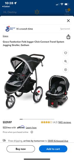 Jogger Stroller With Car seat And Base