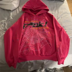 Sp5der Pink Hoodie (S)
