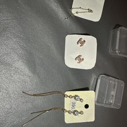 Sterling Silver Earrings 925 $10 Each Pair  