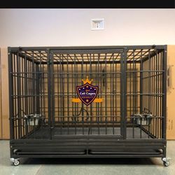 Dog pet cage kenenl size 48” xl with grid and tray new in box 📦