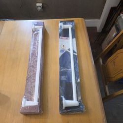 Home Decor - NEW Two Available - Whire Ceramic & Plastic and Metal 24" Towel Bars