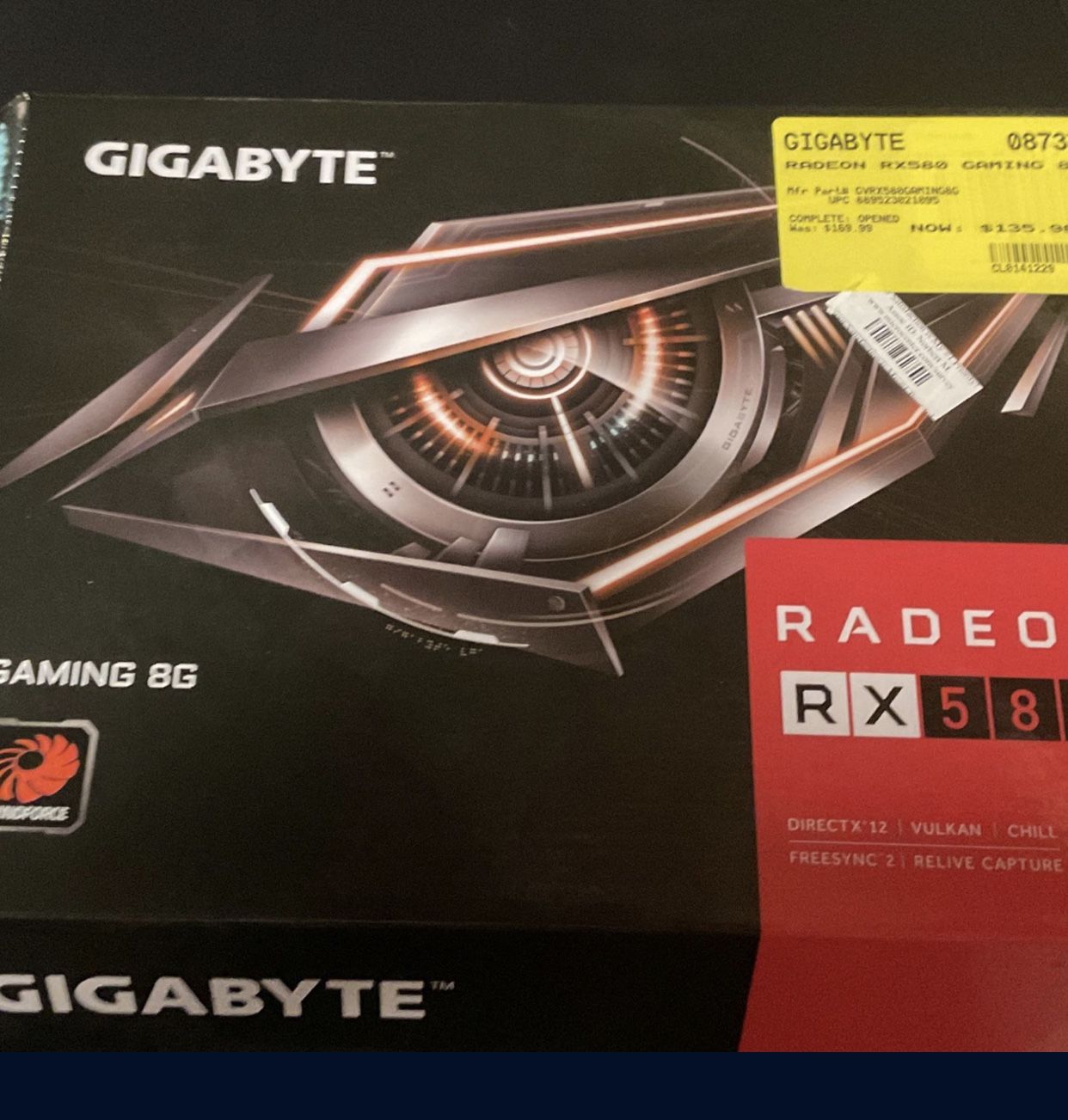 Radeon RX580 8GB Used Graphics Card