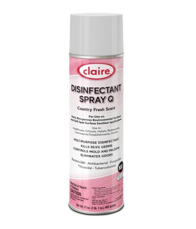 Claire Multipurpose Disinfectant Spray, Ready-To-Use Spray - 17 fl oz (0.5 quart)