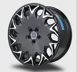 2 Brand New GV06 20×8.5 Gloss Black Machined Rim