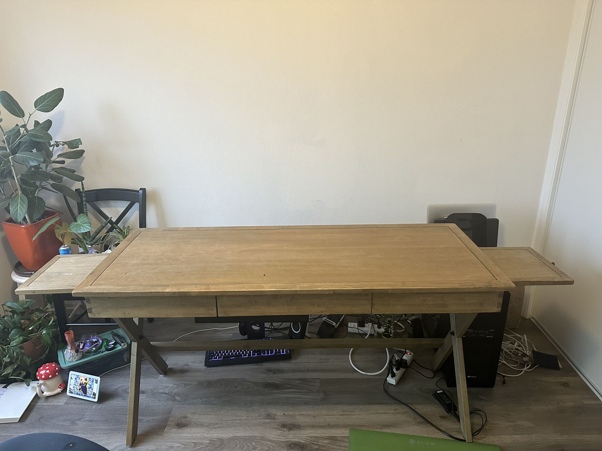 Desk (Solid Wood) Brown