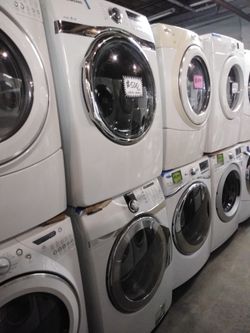 Samsung front load washer and dryer set working perfectly 4 months warranty