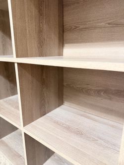 6-Cube Storage Organizer Shelf - Light Wood