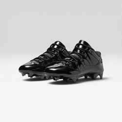 SOLD OUT Nike Air Jordan 11 Low TD Football Cleats NEW Size 11.5 | Black Patent