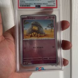 PSA 10 ABRA MASTER BALL REVERSE HOLO
