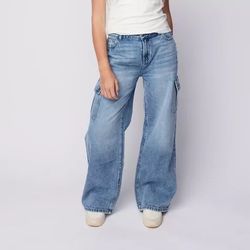 Pacsun kids Girls ultra baggy cargo jeans sizes 8-10-12-14