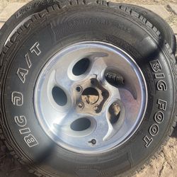 Tires and Rims, Full Set of 4 