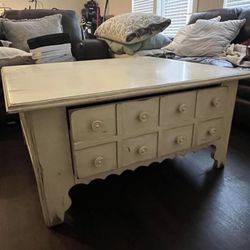 Coffee Table With Large Drawer 