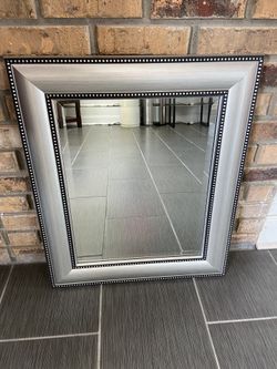 Silver Frame Mirror