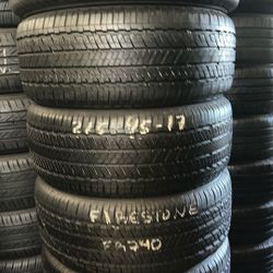 Set Of Firestone 215/45R17 Tires