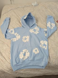 Denim Tears Cotton Wreath Hoodie Baby Blue