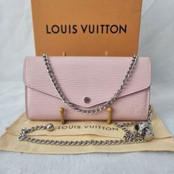 Auth Louis Vuitton Epi Portefeuille Sarah Wallet 