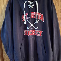 Navy St Rita Hockey Drawstring Hoodie Size 3XL 