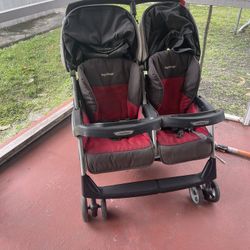 Free used top double stroller