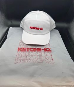 Ketone-IQ White Performance Hat - Adjustable Athletic Cap - Brand New!