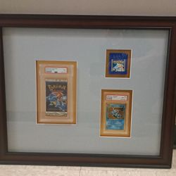 Framed Graded Psa.9 Booster Blastoise Original Base Set Pack