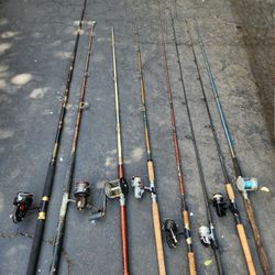 Price Is For Each One. Fishing Pole w/Reel Rod Pescar Ocean Trolling Salt