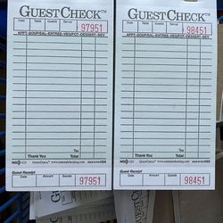 Hand Writing Receipt Booklet
