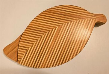 Bamboo Serving Tray with Cheese Tools